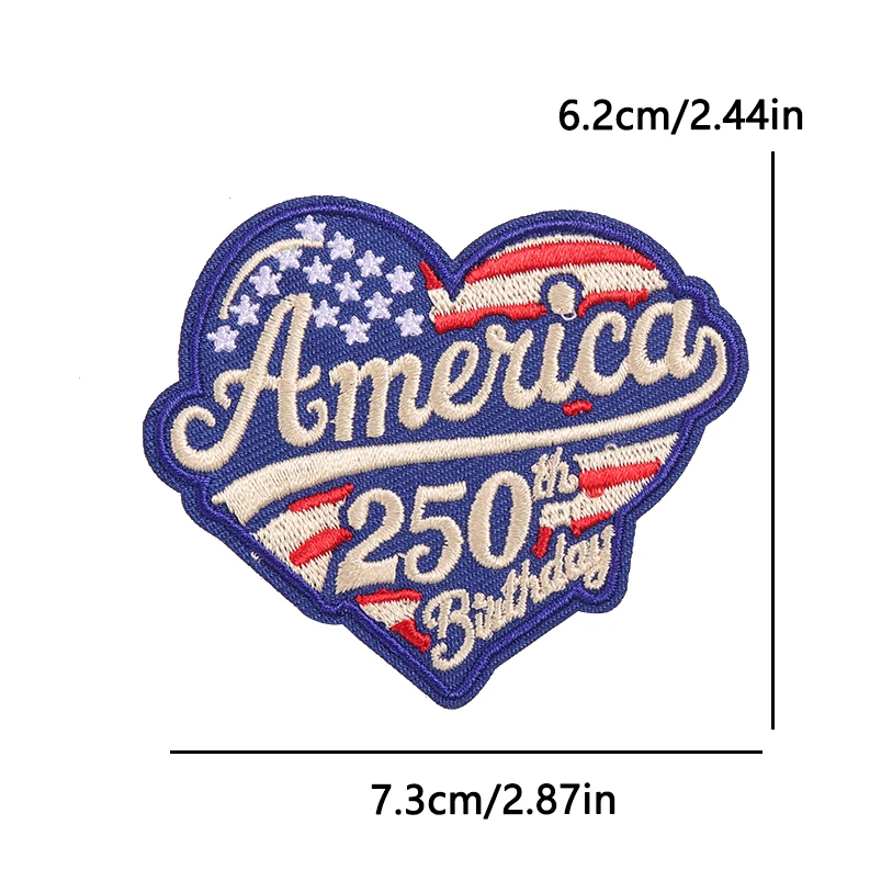 Parche bordado bandera EE. UU. – para coser o planchar equipo - imagen 5