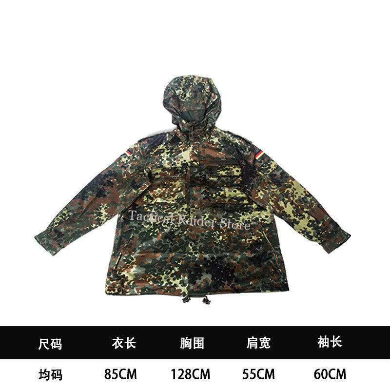 Chaqueta camuflaje gabardina con gorro resistente para hombre - imagen 2