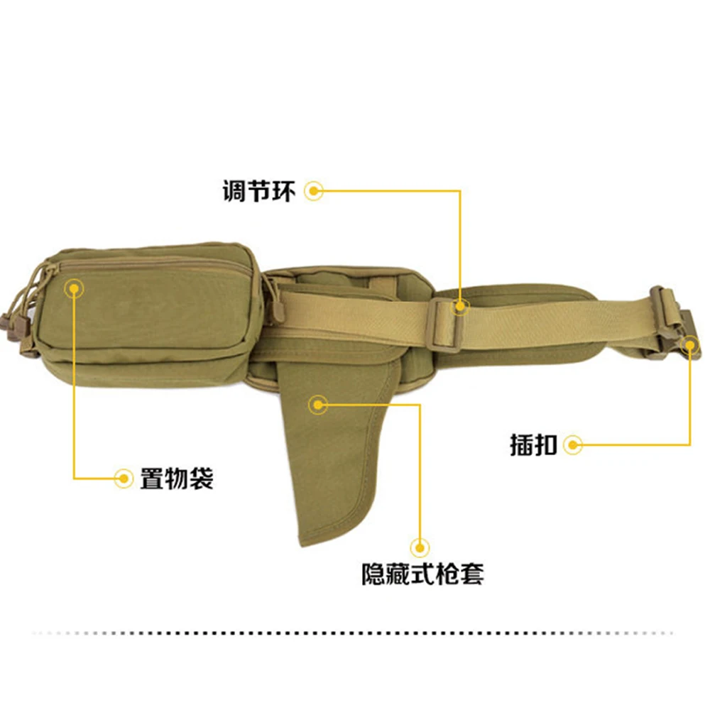 Riñonera táctica EDC con funda oculta para caza, camping y correr - imagen 5