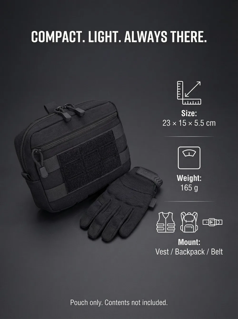 Bolsa compacta y ligera