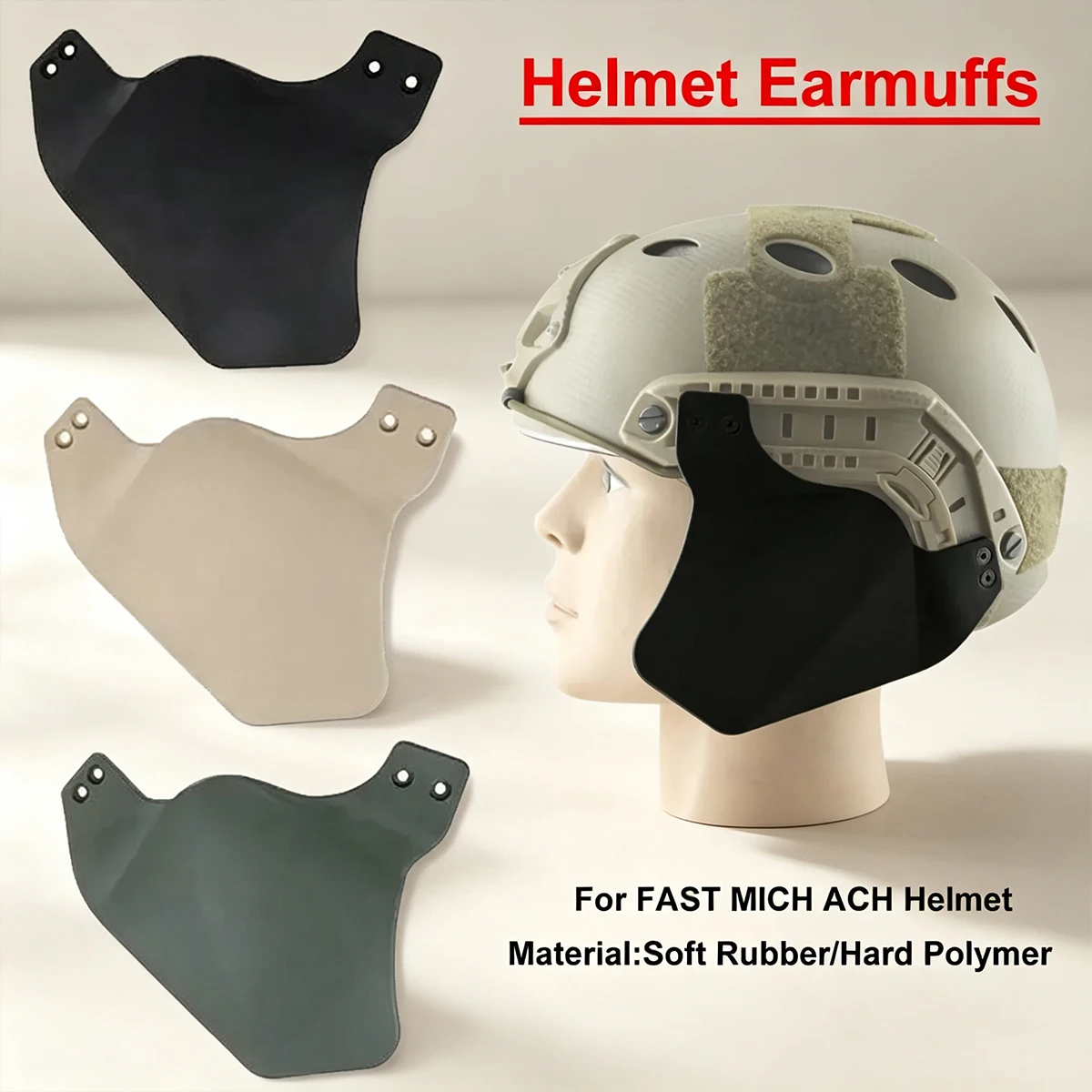 Protector auditivo táctico para casco FAST MICH ACH - imagen 3