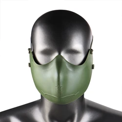 Máscara táctica de paintball con calavera – Protección facial media