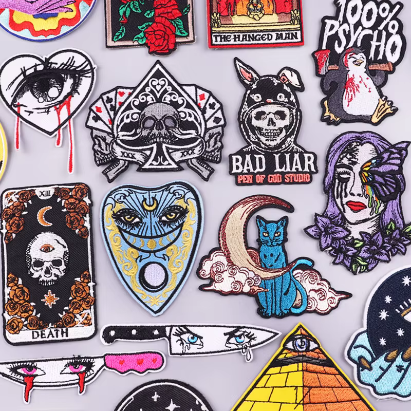 Parche calavera Prajna bordado