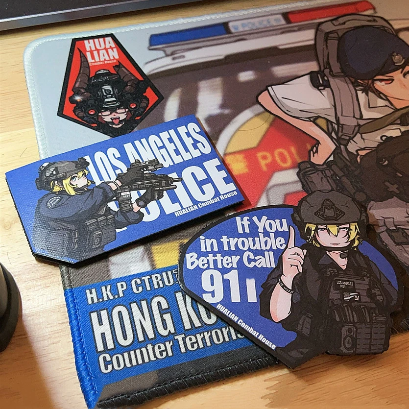 Brazalete táctico Girls' Frontline Los Angeles de cuero PU - imagen 3