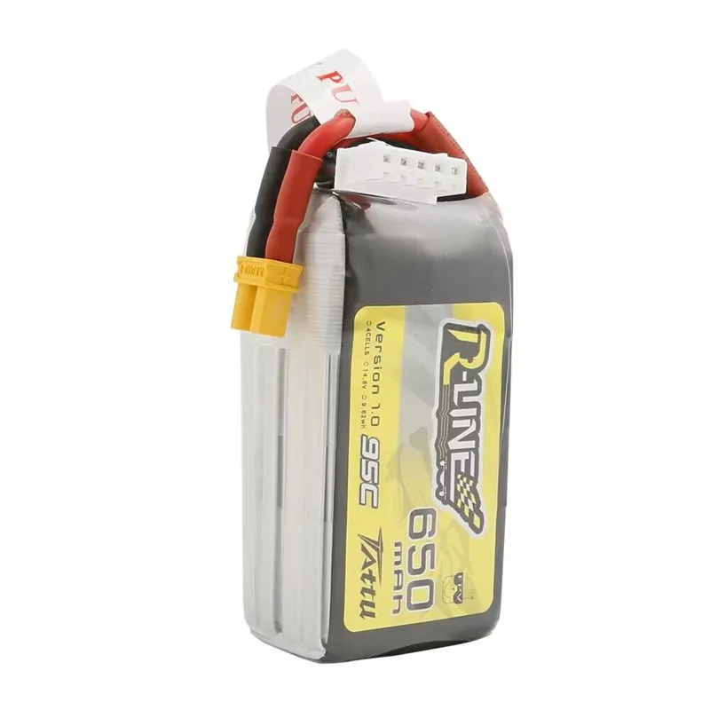Batería LiPo TATTU 4S 14,8V 650mAh 95C para drone RC