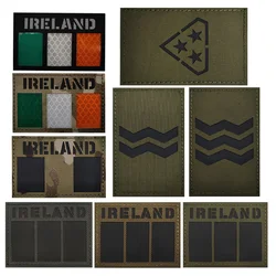 Parche táctico reflectante bandera irlandesa MOLLE para brazo