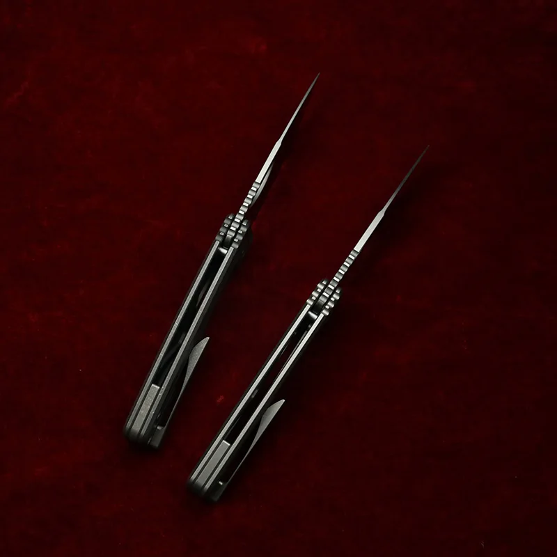 LEMIFSHE Rosie V3 cuchillo plegable EDC M390, titanio - imagen 3
