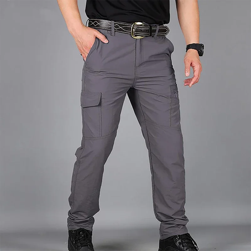 Pantalones tácticos secado rápido impermeables multi-bolsillo Softair
