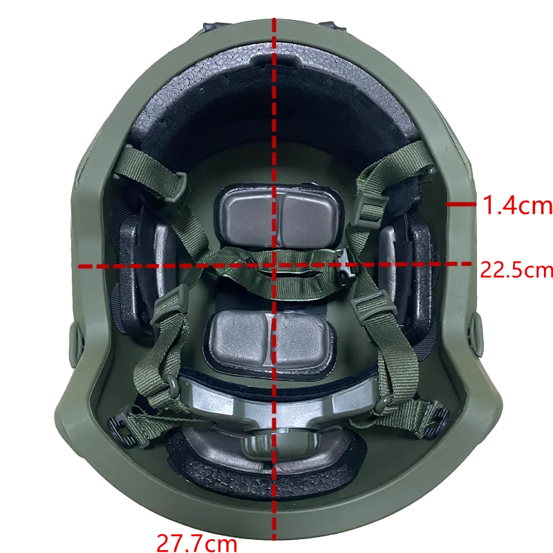 Casco ACH en camuflaje con sistema de suspensión