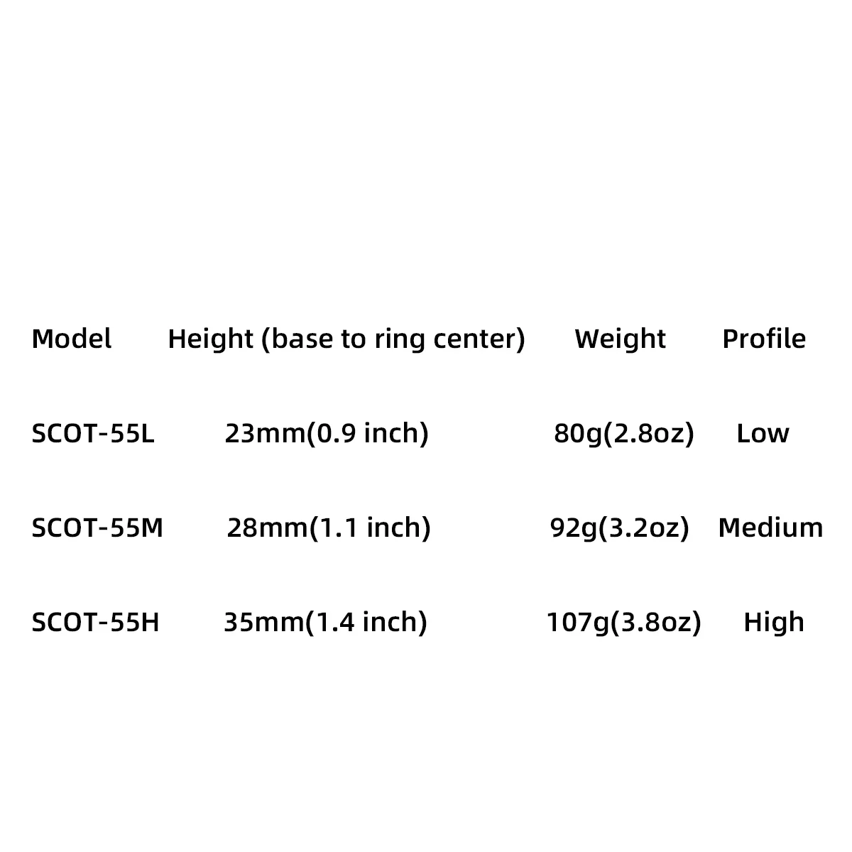 Anillas de visor Vector Optics Dovetail metálicas anticorrosión - imagen 5