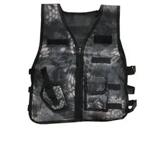 Chaleco táctico infantil camuflaje con bolsillos secado rápido