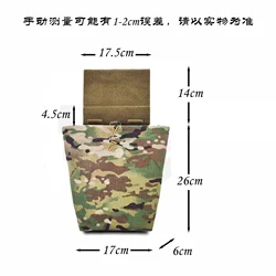 Bolsa táctica MOLLE ripstop reciclada con doble bolsillo y cinturón