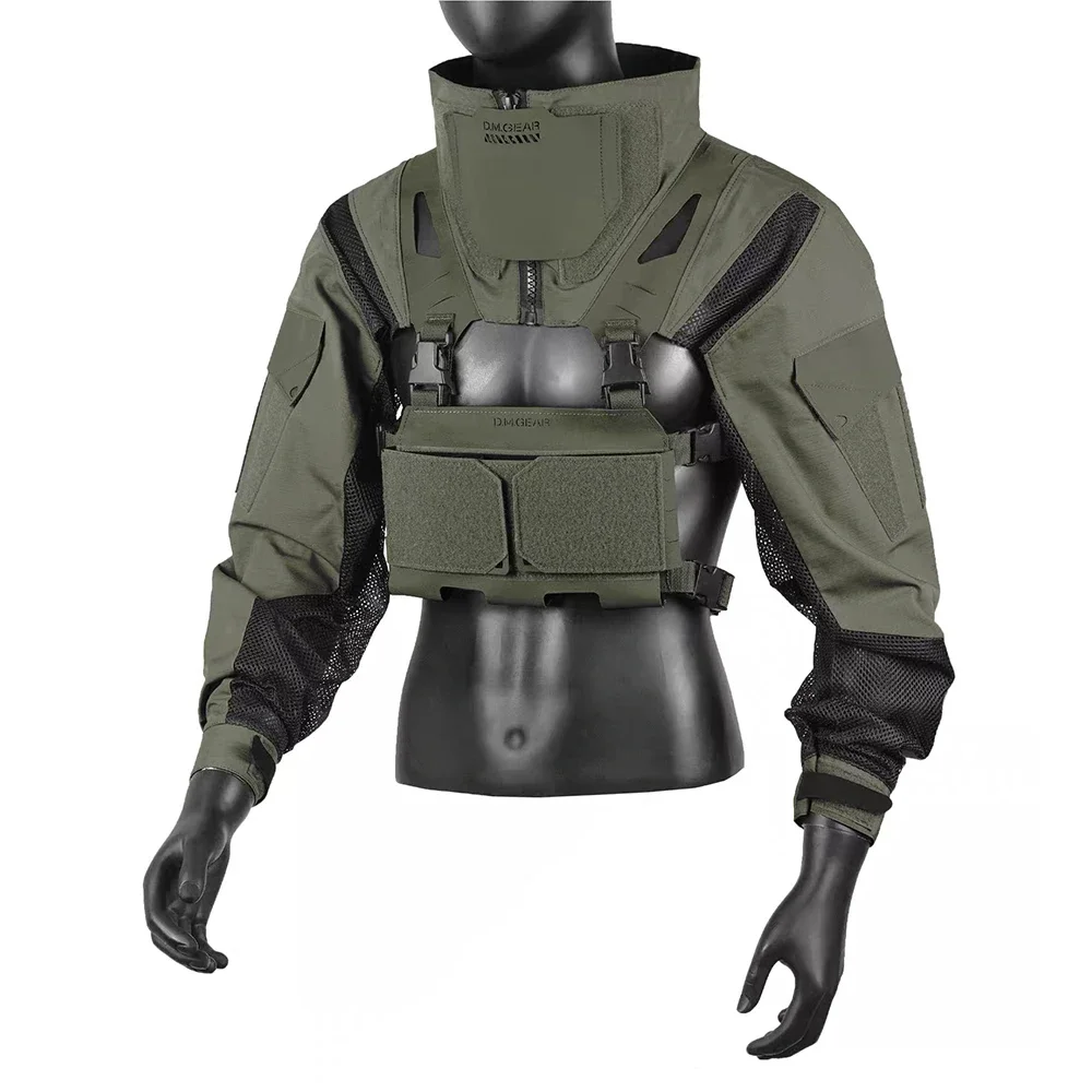 Chaqueta táctica combate ligera con triple bolsillo para cargadores