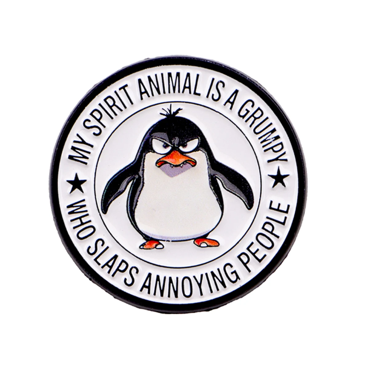 Pin esmaltado de solapa con pingüino para mujer, broche de metal - imagen 3