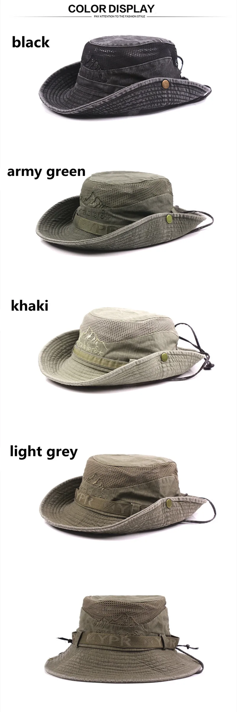 Detalle de la malla transpirable del sombrero