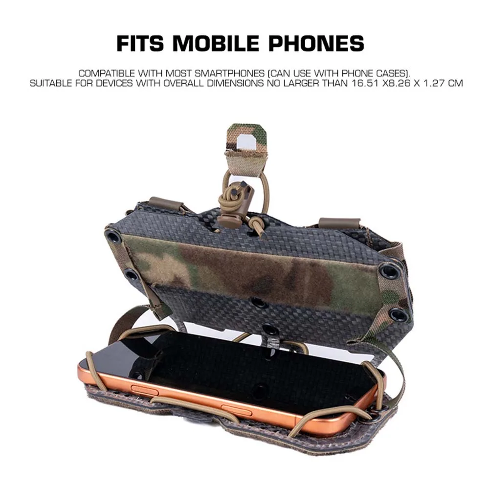 Panel táctico MOLLE para smartphone con soporte en H - imagen 3