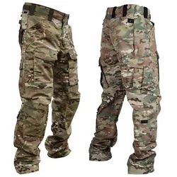 Pantalones tácticos Multicam Cargo resistentes con bolsillos