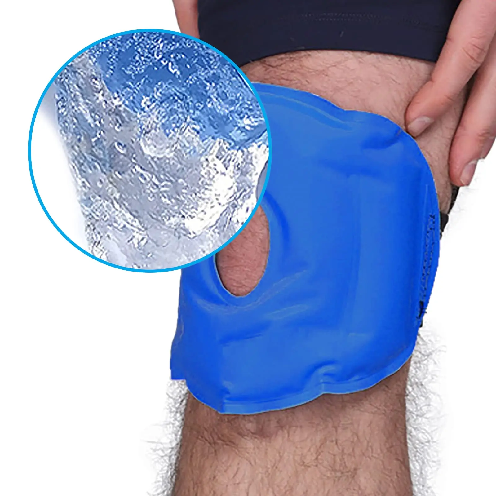 Rodillera táctica con gel frío reutilizable para lesiones y recuperación - imagen 3