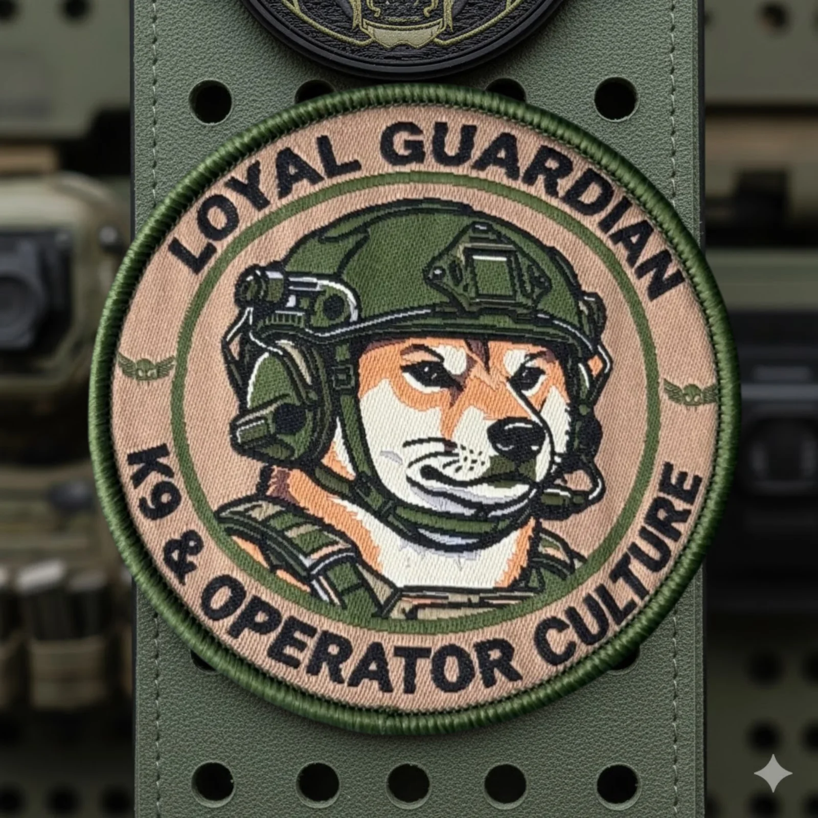 Parche táctico K9 Dog Operator con velcro para chaleco y mochila - imagen 2