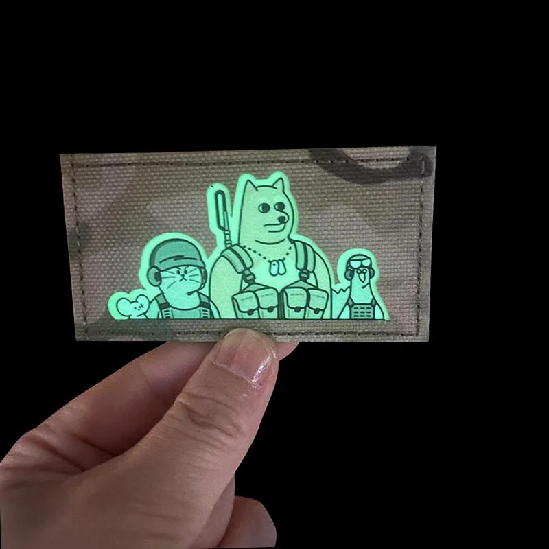 Parche Luminoso Bordado Adhesivo para Mochila Táctica - imagen 4