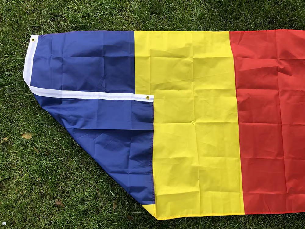 Bandera Rumanía poliéster estilo militar decorativa para colgar