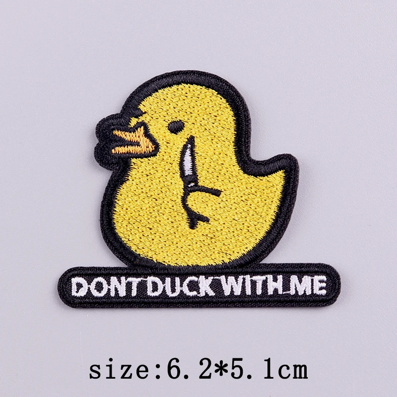Parche bordado pato amarillo táctico – Planchar o coser - imagen 5