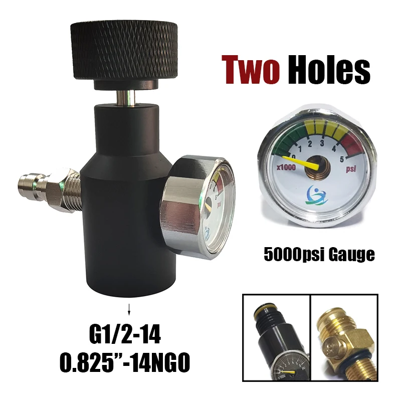 Adaptador HPA de llenado ASA G1/2 - Línea remota HPA para CO2 airsoft - imagen 2