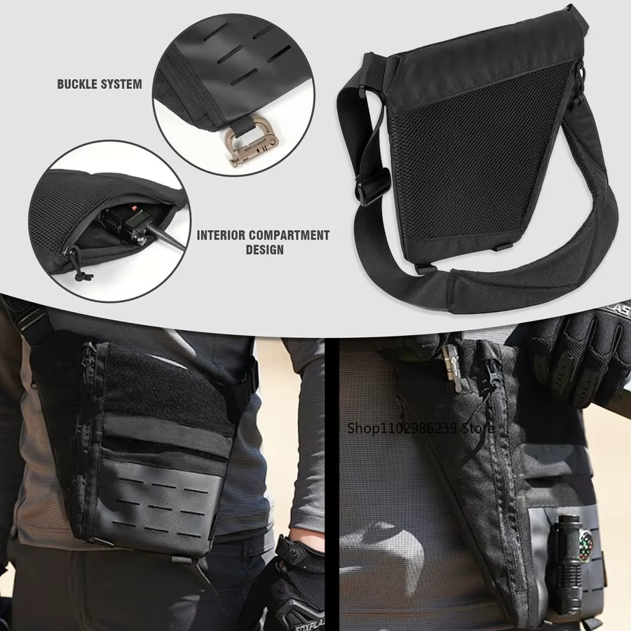 Bandolera táctica con funda de pistola para uso diario - imagen 3