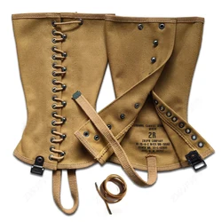 Polainas tácticas de lona estilo EE. UU. M1938 para entrenamiento al aire libre