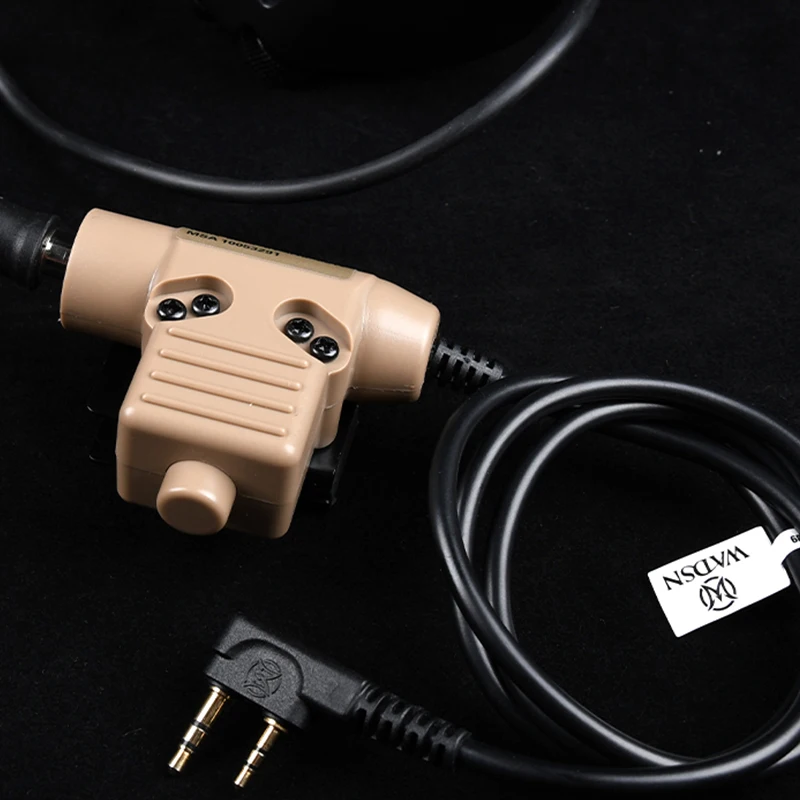 WADSN U94 Adaptador PTT táctico para radio y auriculares