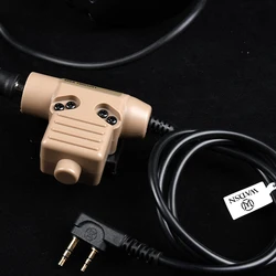 WADSN U94 Adaptador PTT táctico para radio y auriculares