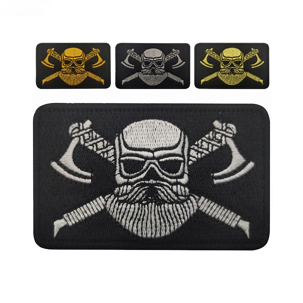 Parche Morale Patch Vikingo con Velcro PVC para Equipamiento Táctico - imagen 5
