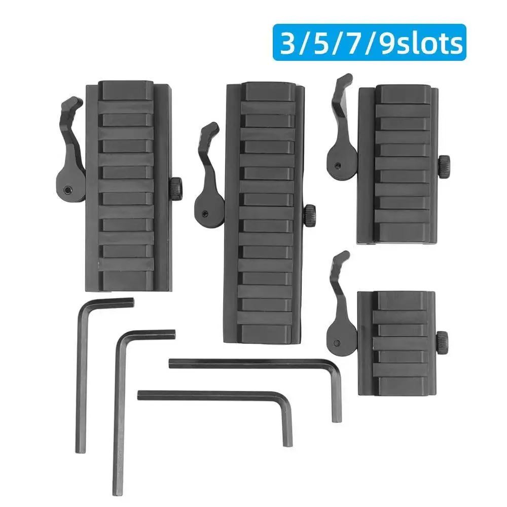 Soporte óptica táctica de aluminio desmontaje rápido Picatinny