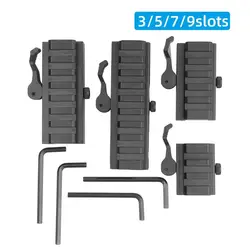 Soporte óptica táctica de aluminio desmontaje rápido Picatinny