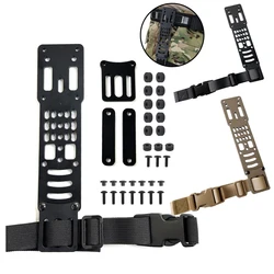 Adaptador de pierna táctico para pistola Airsoft con QLS metálico
