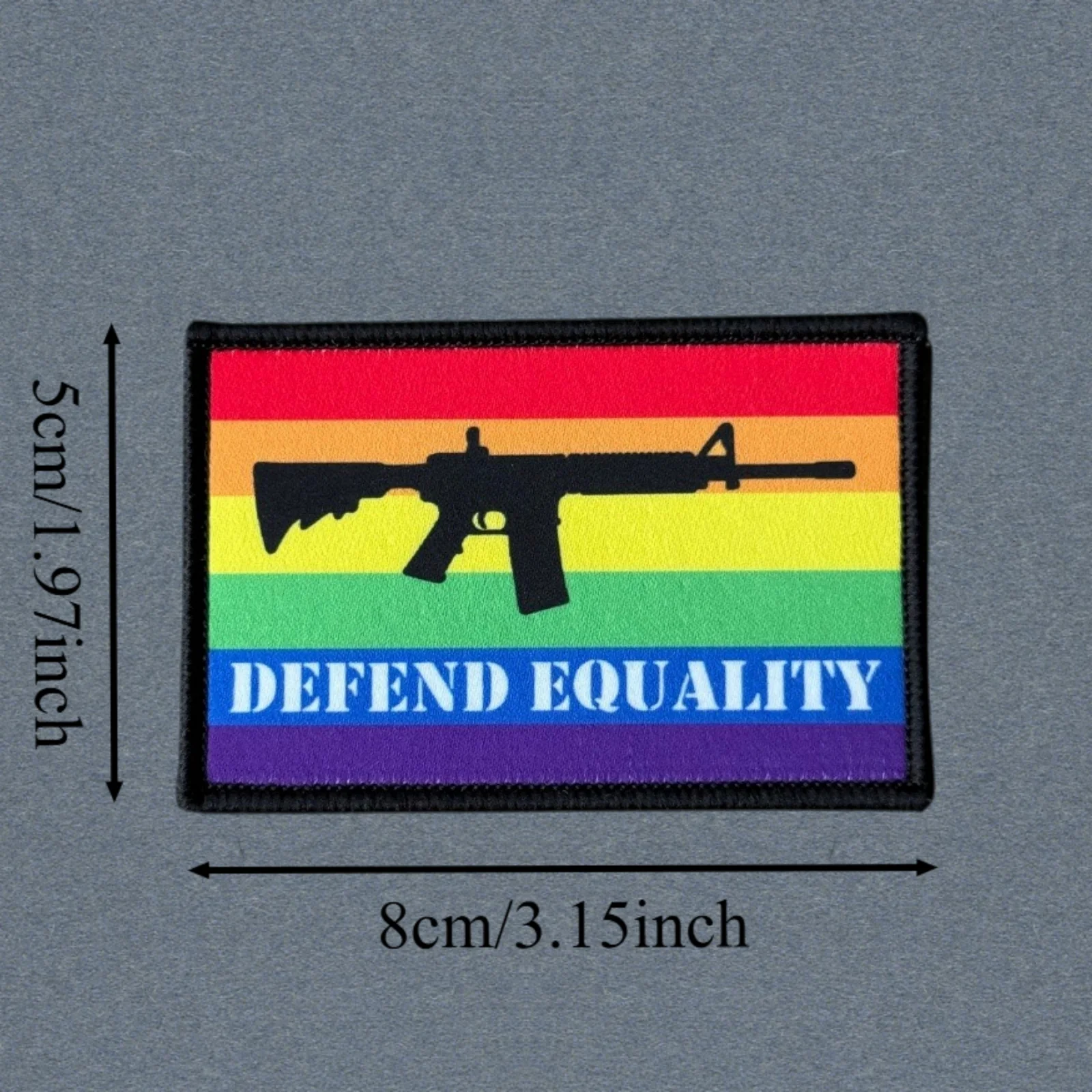 Parche táctico Defend Equality MOLLE para chalecos y mochilas - imagen 4