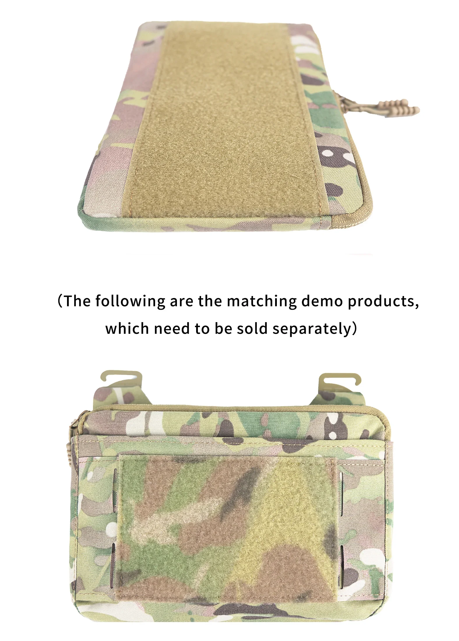 Equipo táctico canguro insertado en configuración MOLLE