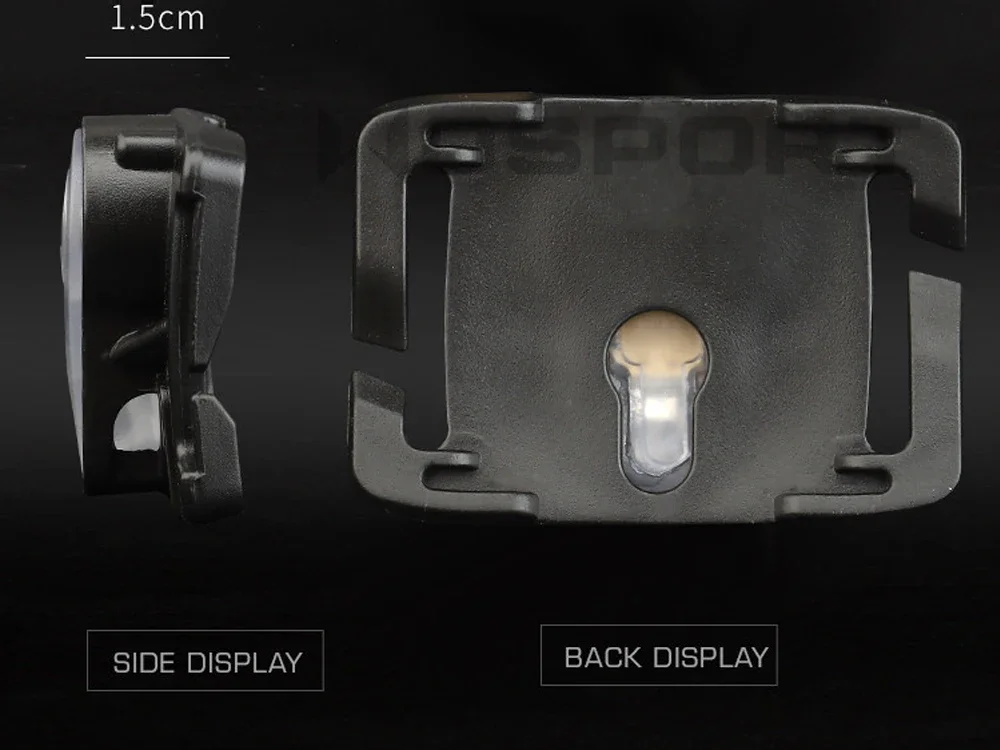 Luz de señal MOLLE montada en chaleco táctico