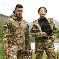 Chaqueta táctica HAN WILD impermeable con capucha