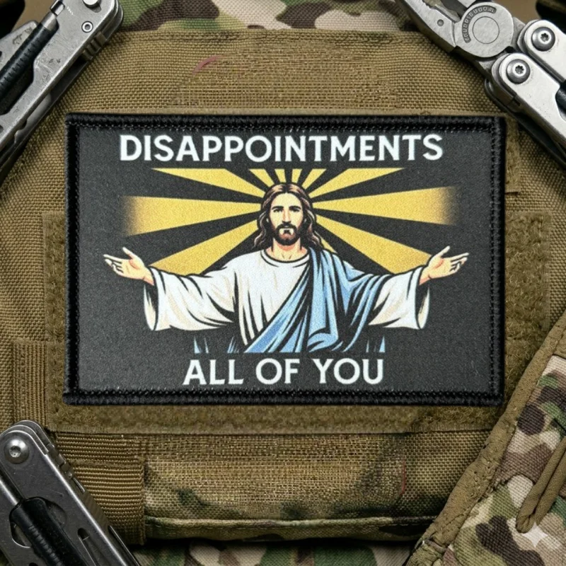Parche táctico Jesús estampado con cierre velcro para MOLLE y ropa - imagen 5