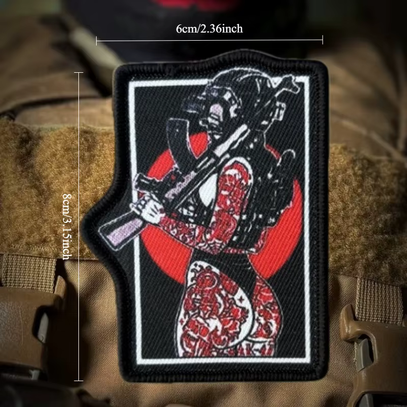 Parche táctico militar velcro - insignia de moral para mochila y ropa - imagen 4