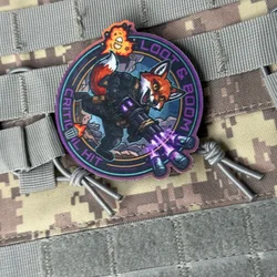 Moral Fox parche táctico velcro gancho y bucle para ropa militar