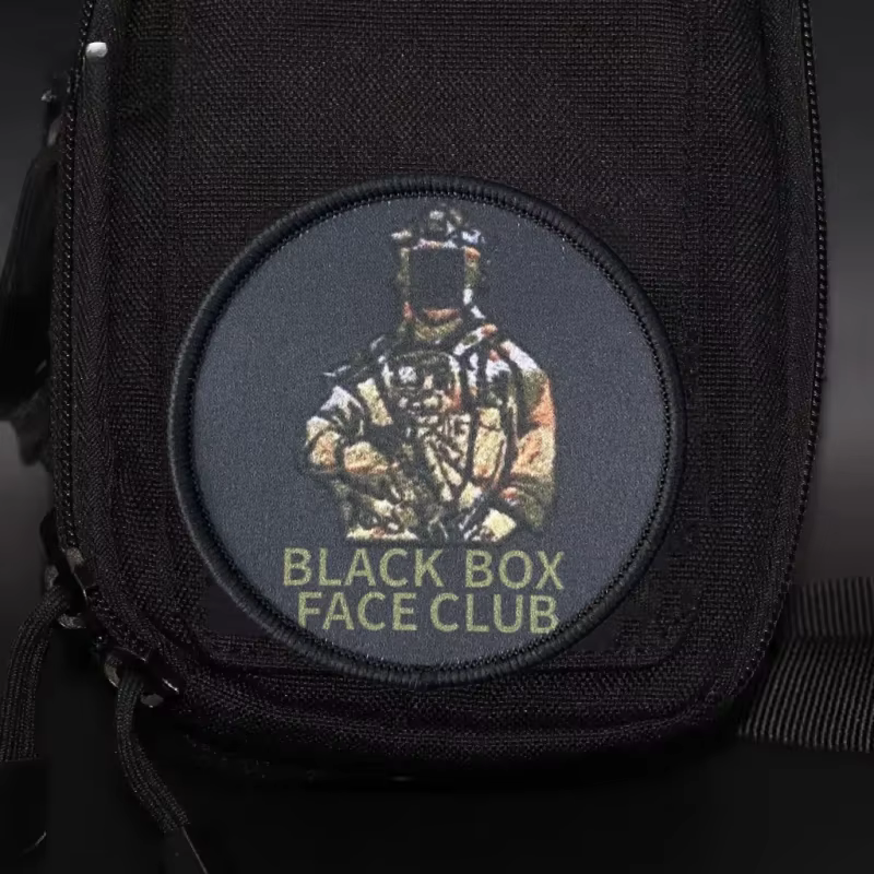Parche gancho bucle táctico caja negra MOLLE – Compatible mochila - imagen 2