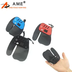 Protector de dedos para tiro con arco de cuero y aleación