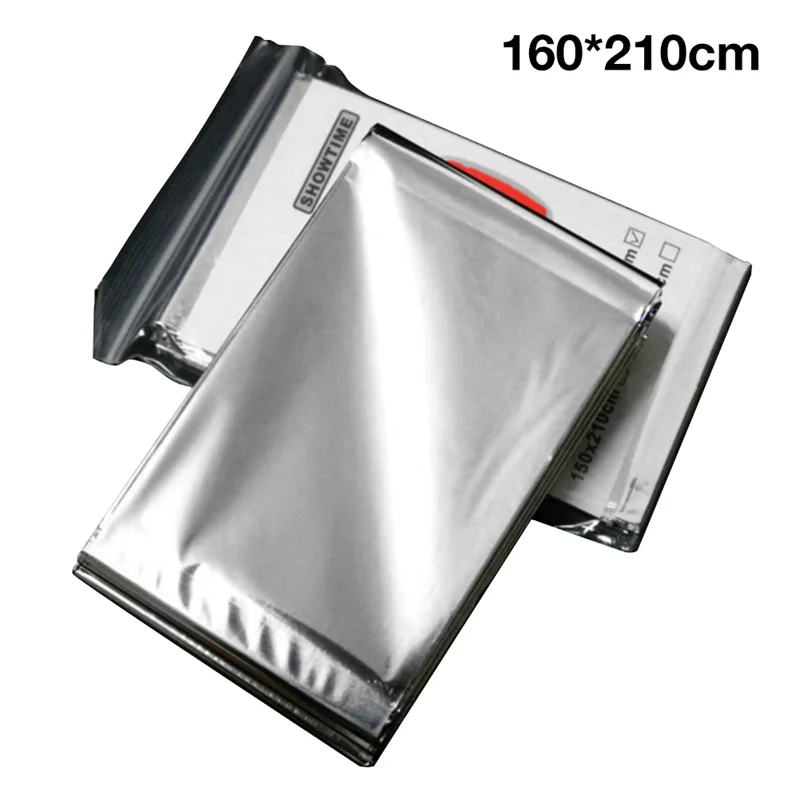 Manta de emergencia térmica Mylar plateada – Supervivencia outdoor - imagen 4