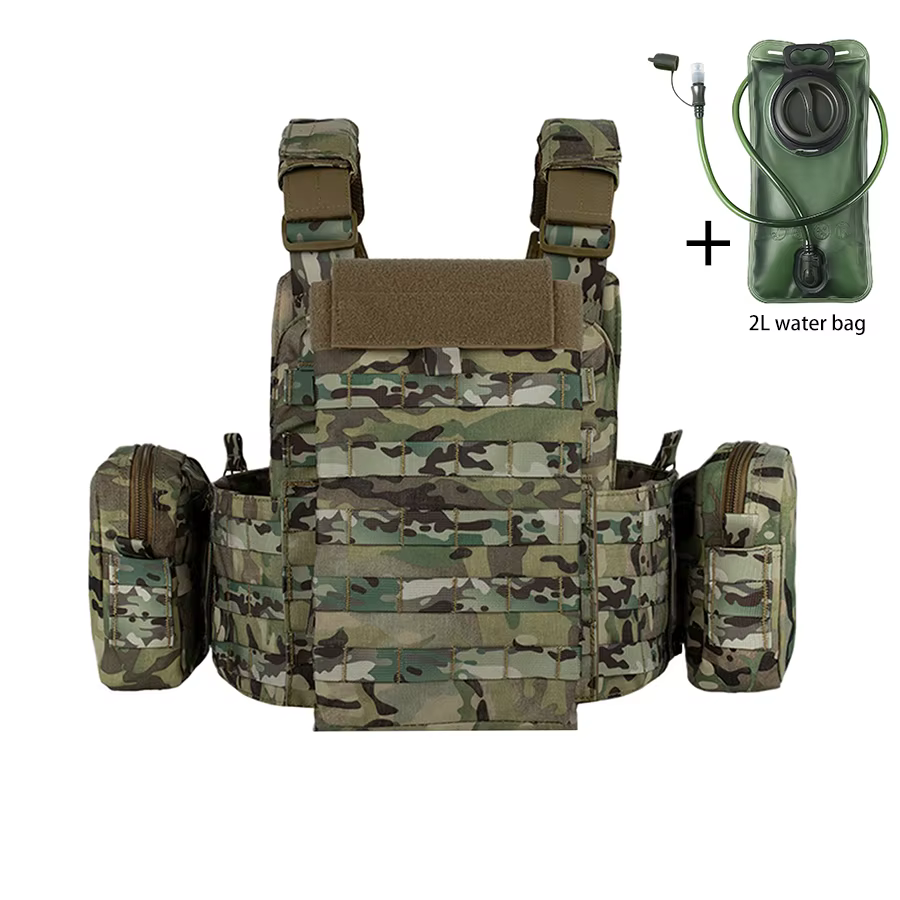 Chaleco hidratación con MOLLE y bolsa de agua desmontable