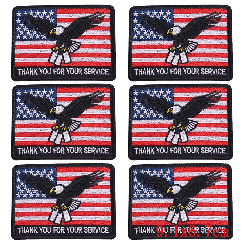 Parches bordados termoadhesivos patrióticos de Estados Unidos - imagen 3