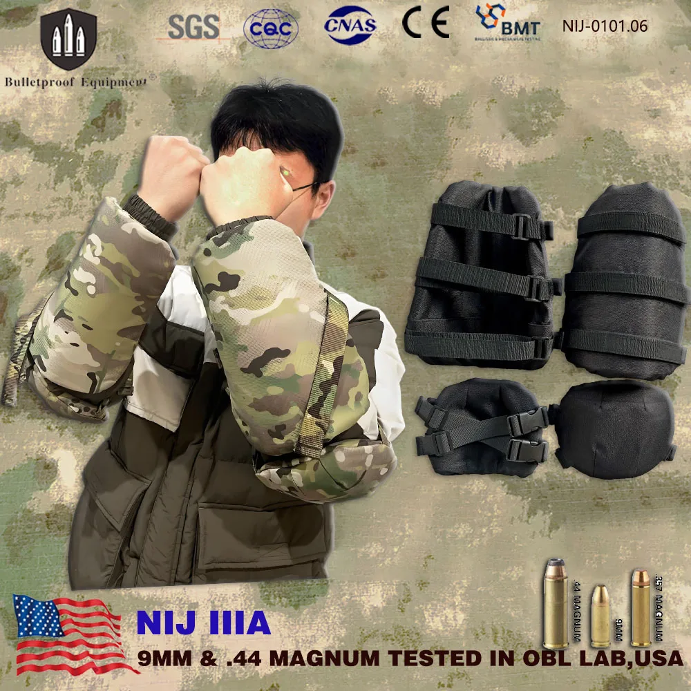 Protección balística antebrazo y codo IIIA 44MAG 1000D - Militar