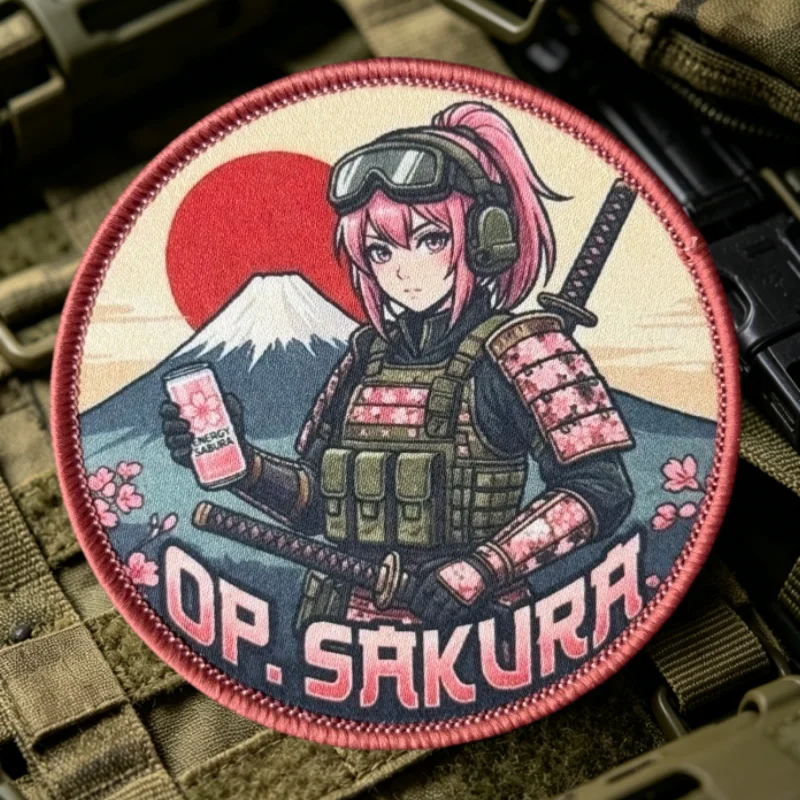 Parche táctico gancho y bucle anime chicas para ropa y gorras - imagen 2