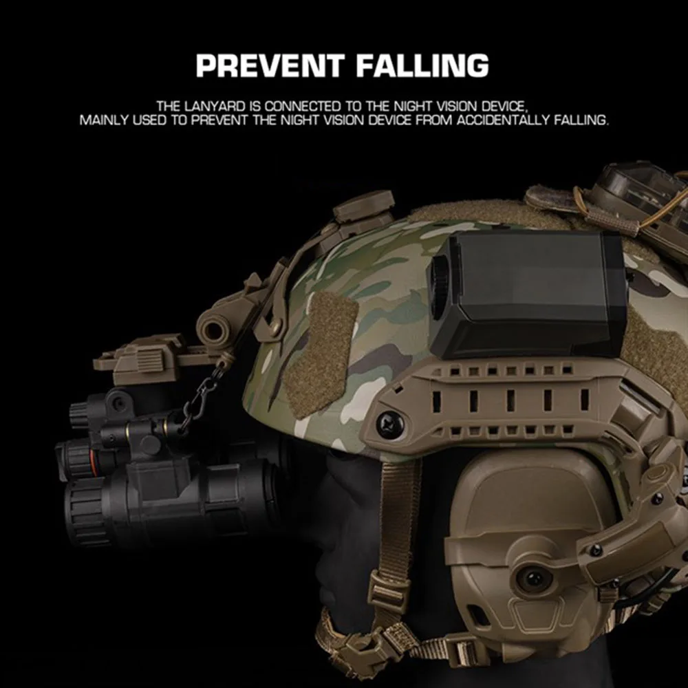 Casco táctico NVG con alojamiento y cordón anticaída - imagen 5